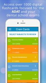 ADAT Oral Surgery Cram Cards screenshot