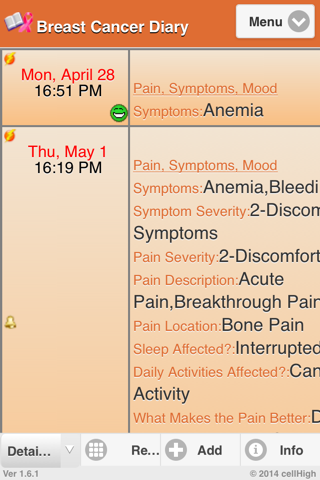 Breast Cancer Diary screenshot 3