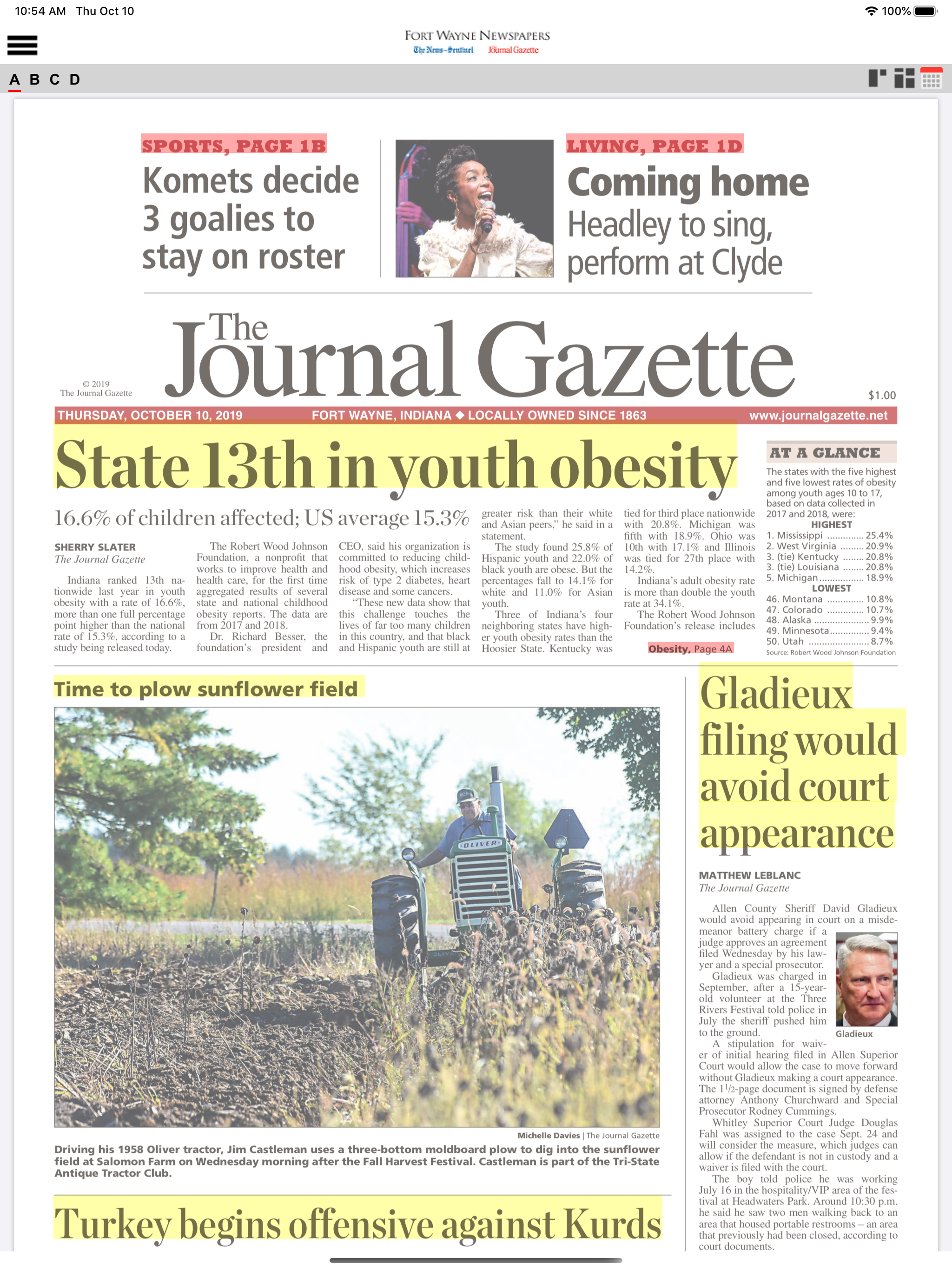 The Fort Wayne Journal Gazette screenshot 8