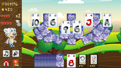 Tiger Solitaire, fun card game Screenshot