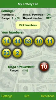 my lottery pro iphone screenshot 1