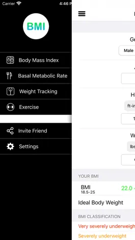 Game screenshot BMI - BMR Calculator apk