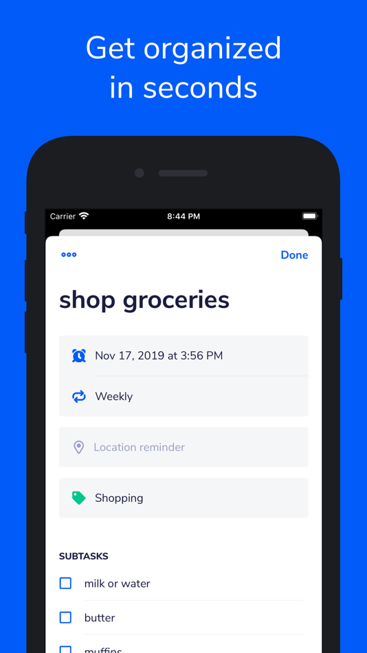 #2. Taskio: Tasks & To-Do list (iOS) 由: Zeptura