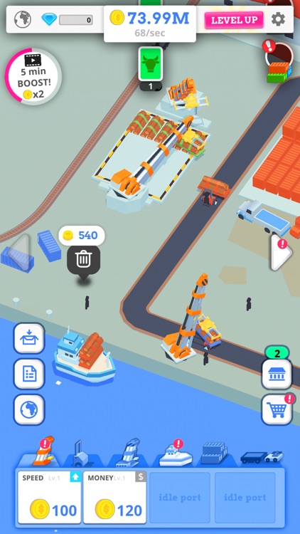 Idle Port Tycoon - Sea game