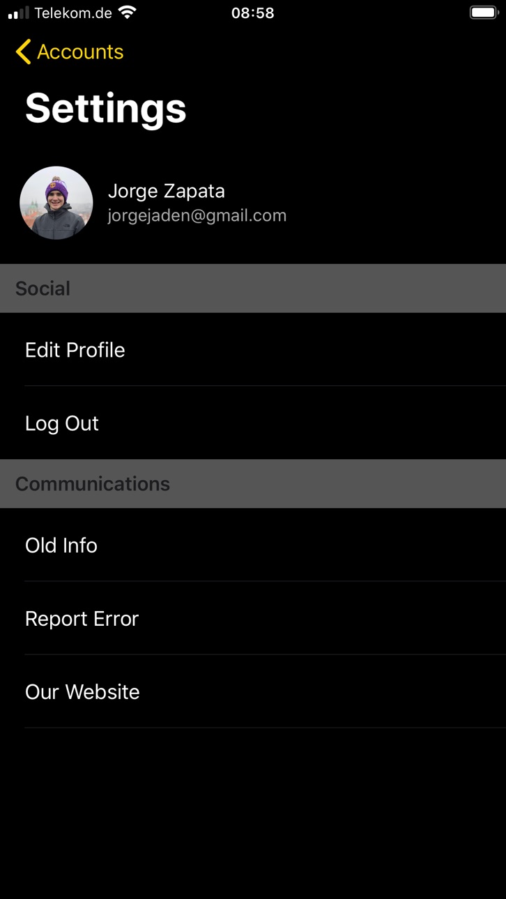 iPhone screenshot