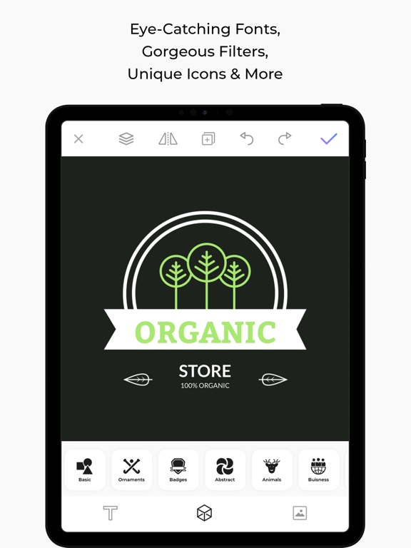 Logo Maker & Design Creator iPad screenshot 6 - Graphics & Design app