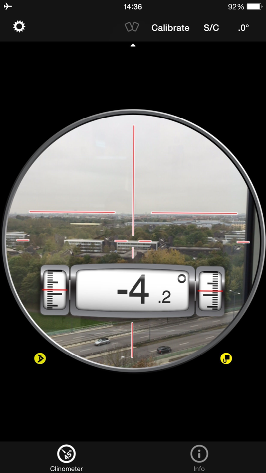 #3. Clinometer + bubble level (iOS) De: Peter Breitling