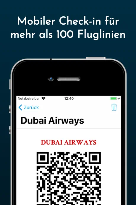 Boarding Pass - Flug Check-in