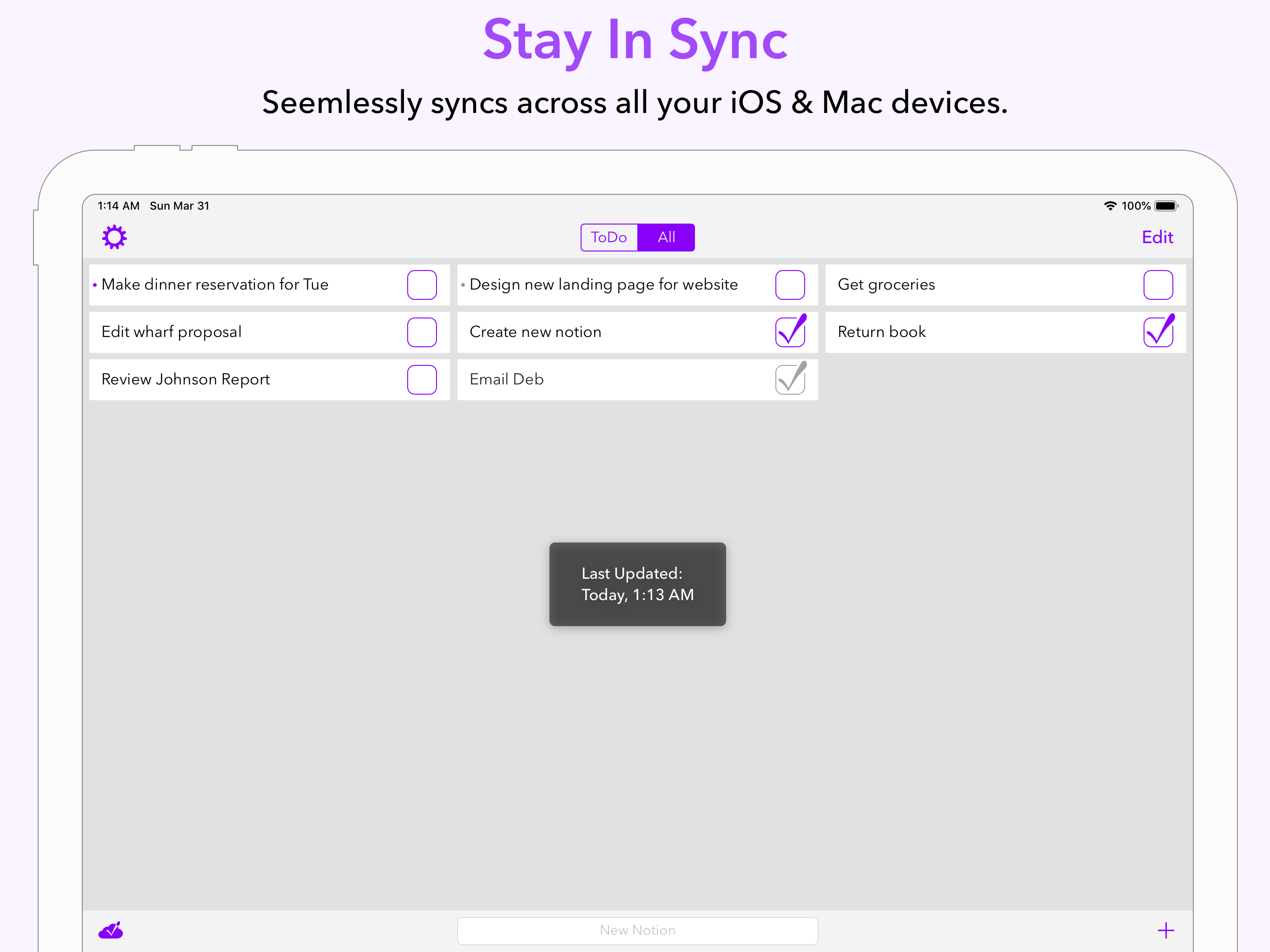 Notions Task Manager