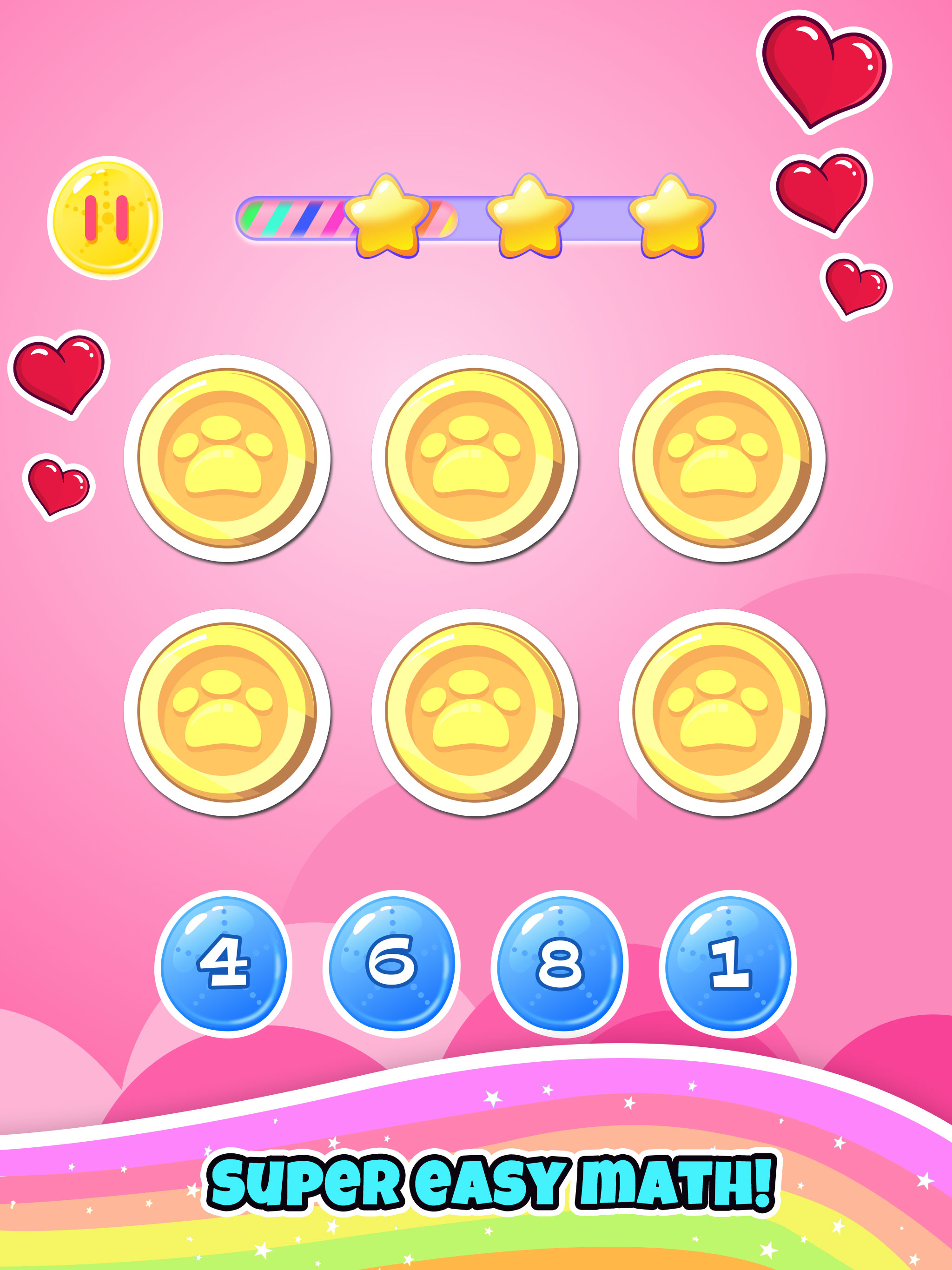 Baby Unicorn Girl Math Games