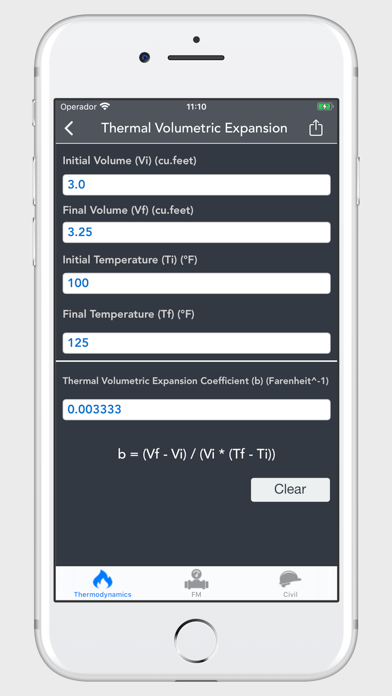 Screenshot #10 for Thermal Engineering Calc