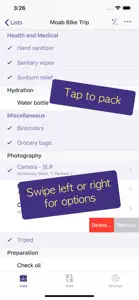 PackCheck Packing List screenshot #3 for iPhone