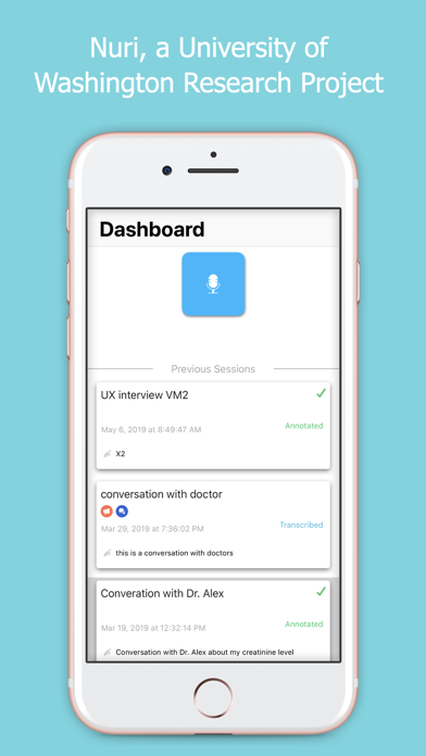 Nuri iPhone screenshot 1 - Productivity app