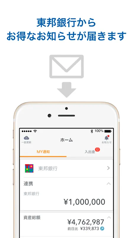 マネーフォワード for 東邦銀行 screenshot 3 of 4