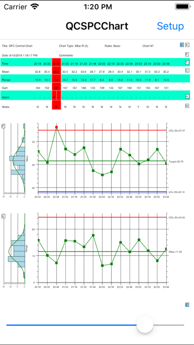 QC SPC Chart Intro Version Screenshot