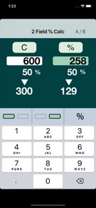 2 Field % Calc screenshot #1 for iPhone