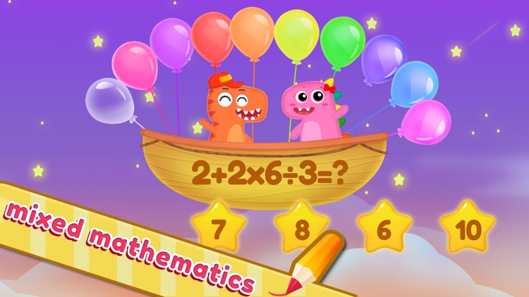 Dino School Kids Math Games screenshot-6