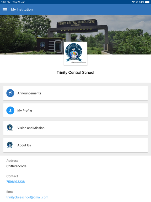 Trinity Central School (CBSE) app screenshot 3