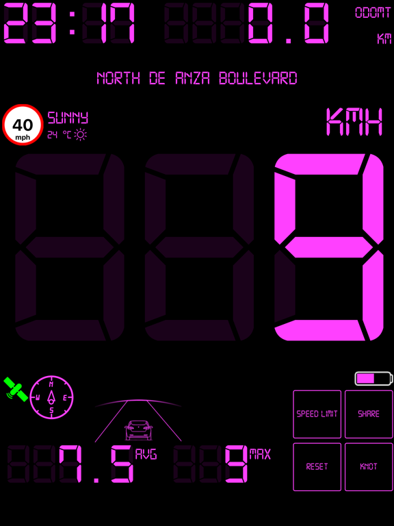 Screenshot #4 pour Compteur De Vitesse kmh Numéri