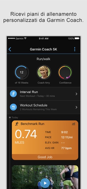 allenamenti garmin connect scaricare