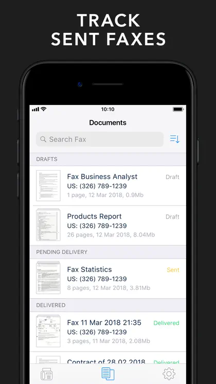 Captura de tela 5 de 5 de FAX from iPhone & iPad App