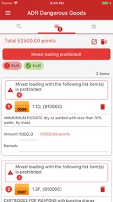 ADR Dangerous Goods (ADR 2025) screenshot