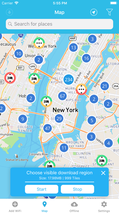 WiFi Finder + Map Screenshot