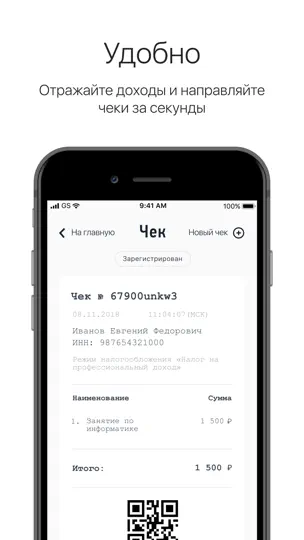 Скриншот Мой налог на iPhone 5