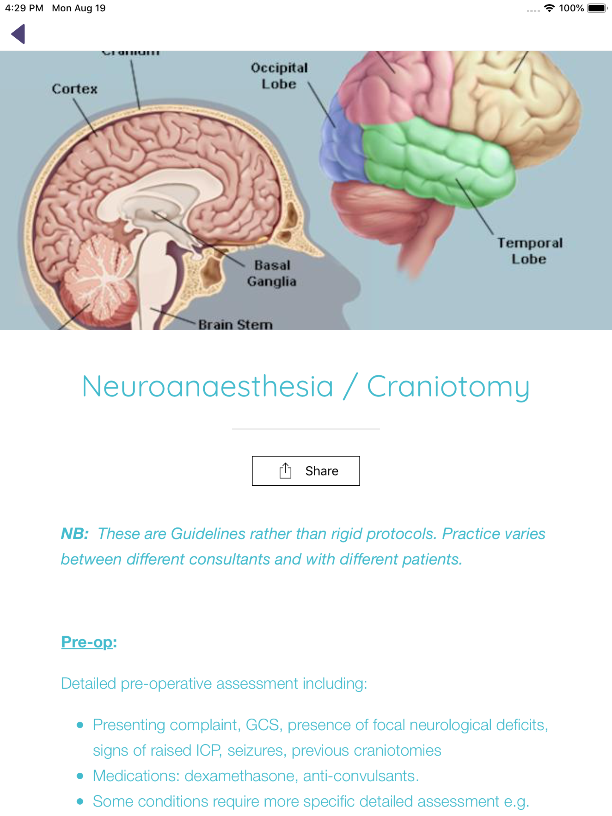 Beaumont Anaesthesia NCHD screenshot 11