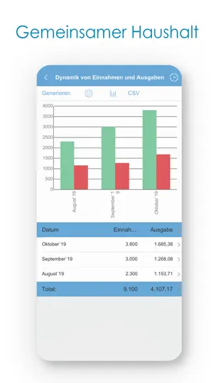Screenshot von Budget - Persönliche Finanzen auf dem iPhone 3