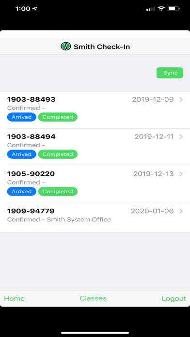 Smith Check-In screenshot 2