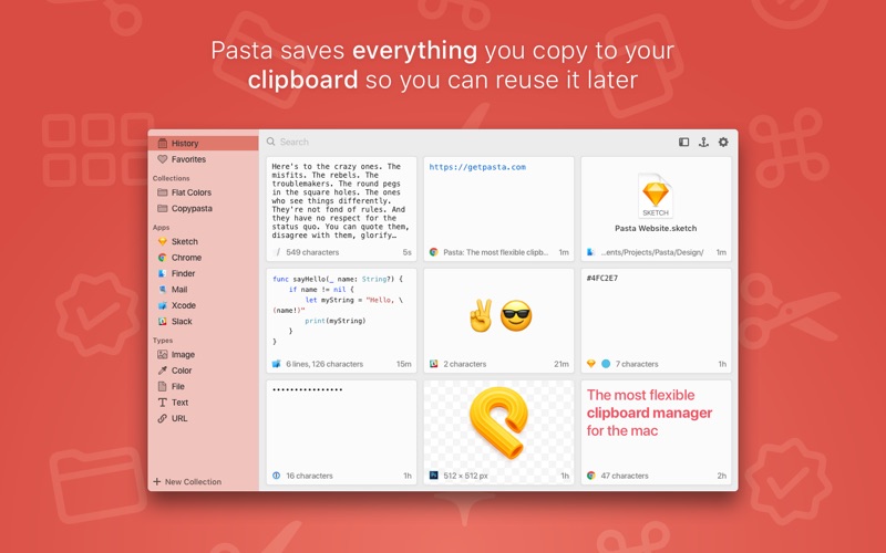 pasta - clipboard manager iphone screenshot 1