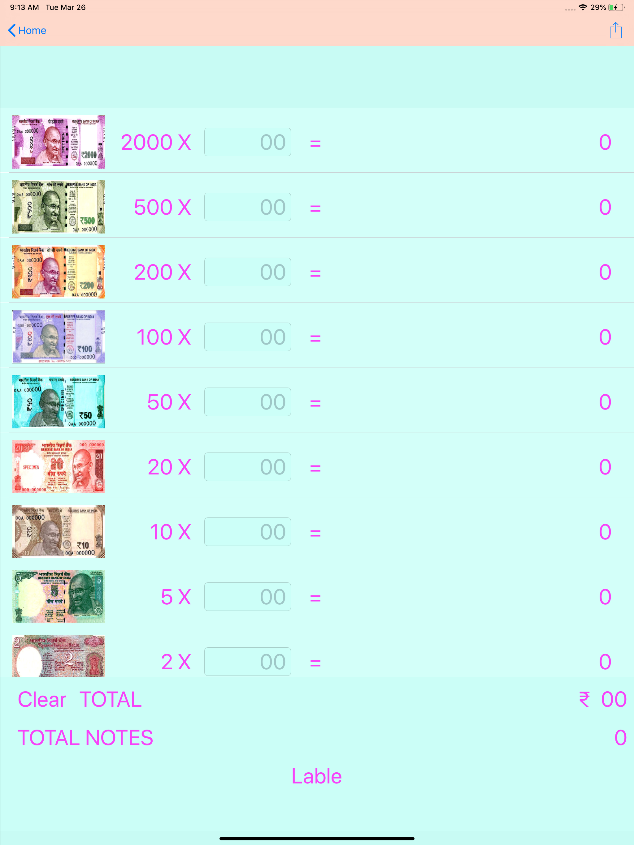 Money Calculator for India