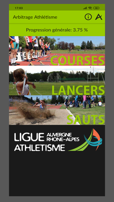 Screenshot #1 pour Arbitrage Athlétisme