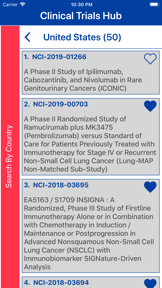 Clinical Trials Hub screenshot