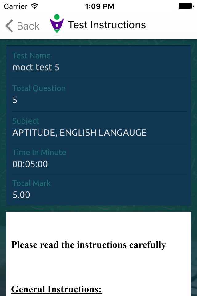 Conduct Exam screenshot 4