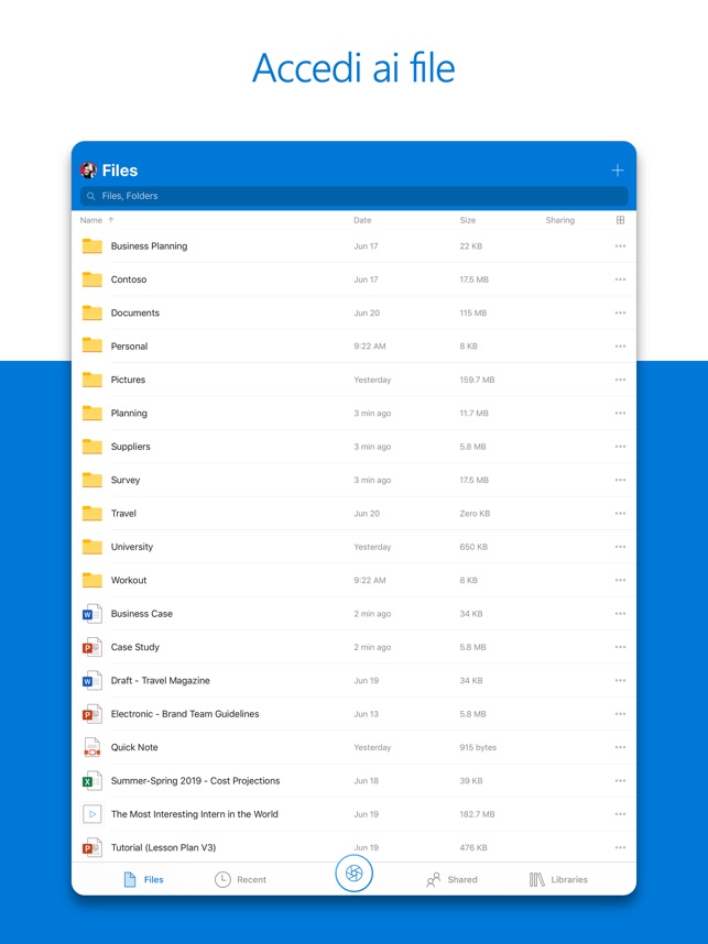 FILE DA ONEDRIVE SU IPHONE SCARICARE