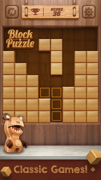 Wood Cube Puzzleのおすすめ画像1