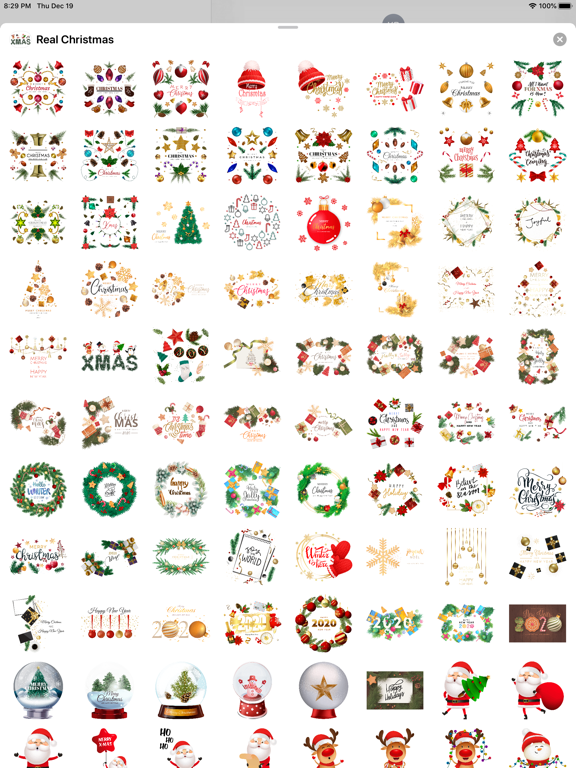 220+ Realistic Merry Christmas iPad screenshot 3 - Stickers app