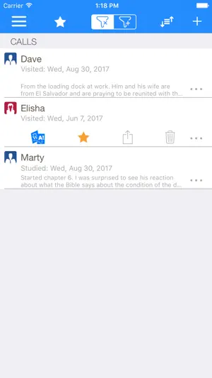 iKnock Organizer screenshot 2