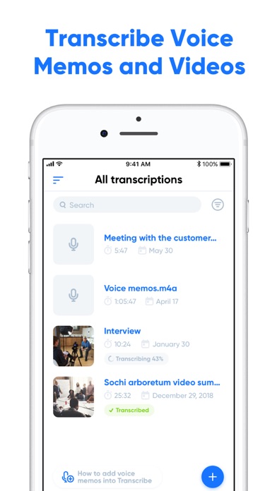 Transcribe - Speech to Text Screenshot