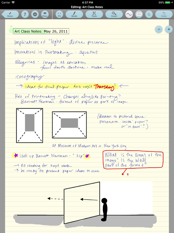 Screenshot #1 for Note Taker HD