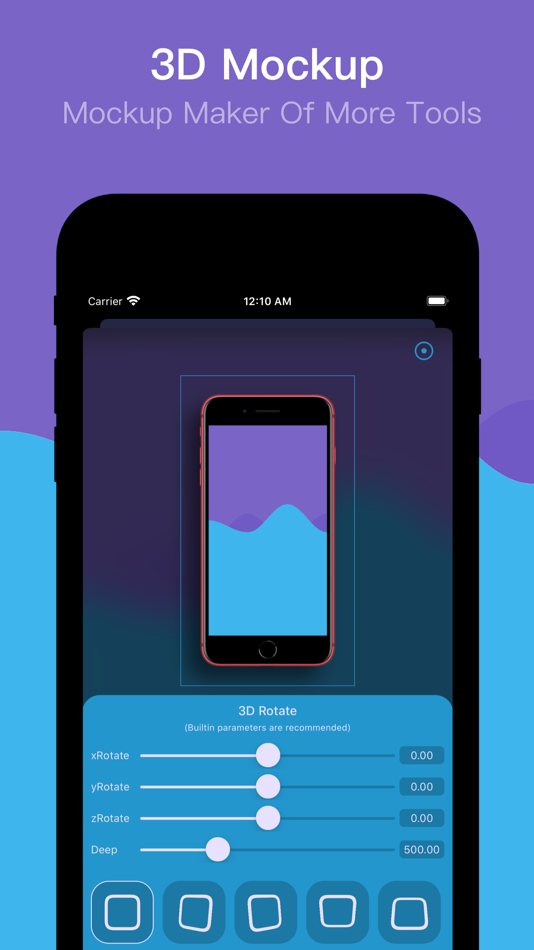 #2. OneMockup - Make Custom Mockup (iOS) Podle: Chengdu Reinvent Technology Co., Ltd.
