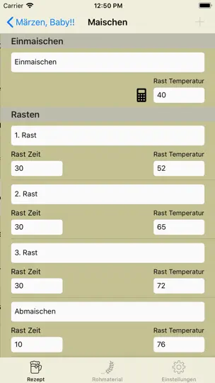 Screenshot von Brauhelfer 2 auf dem iPhone 6