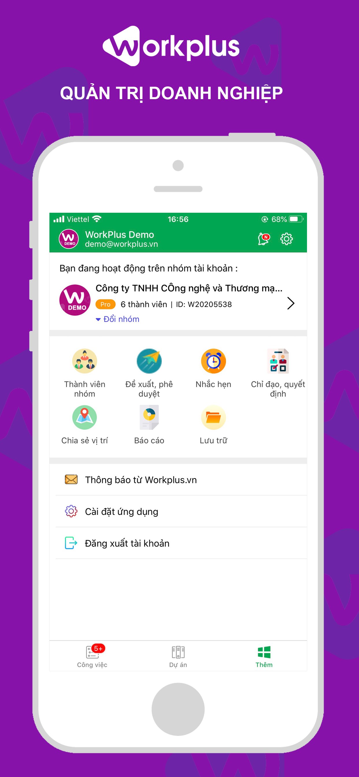 Quản lý công việc - Workplus screenshot 7