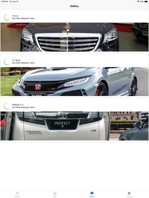 MY Plate Number Malaysia iPad screenshot