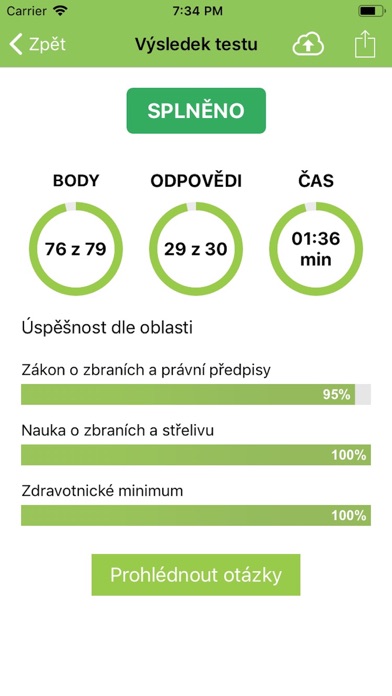 Zbrojní průkaz - testy Screenshot