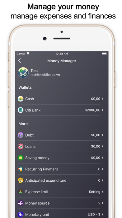MoMa - Personal Money Manager screenshot 2