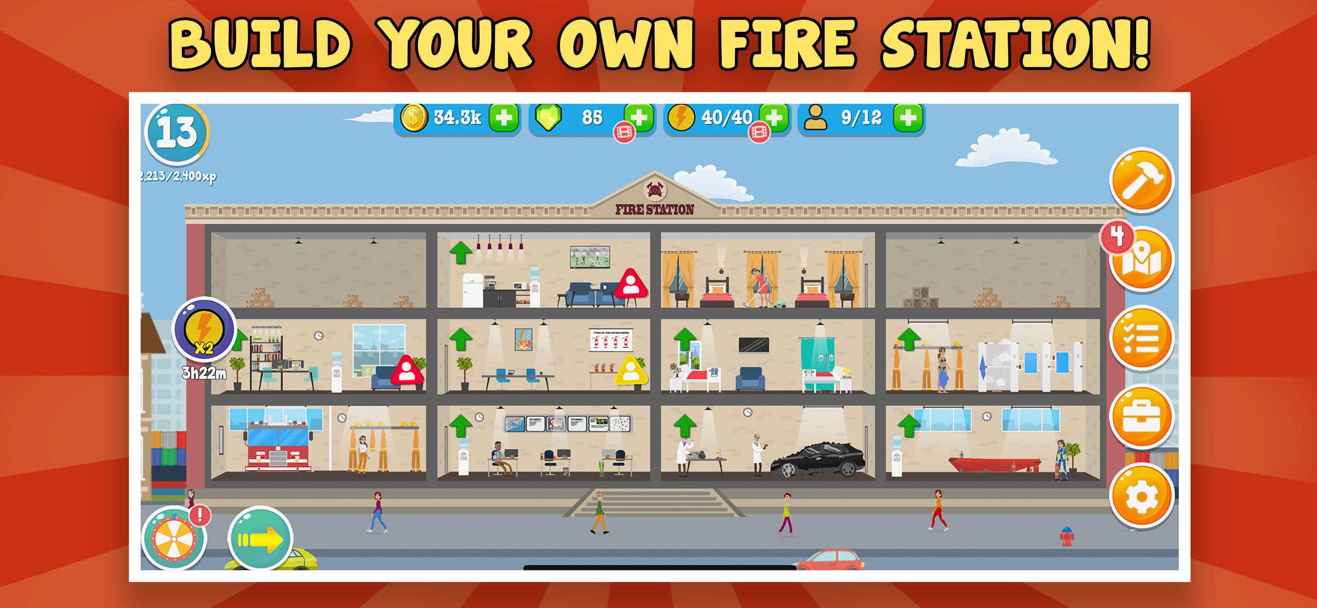 Fire Inc: Fire station builder