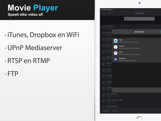 Movie Player 3 iPad app afbeelding 4